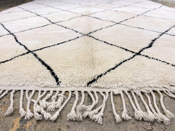 Area rug, Beni ourain Rug, Moroccan Rug Berber Authentic Rug, Genuine Wool rug, Handmade, Beni ourain teppich, Berber carpet, Free Shipping