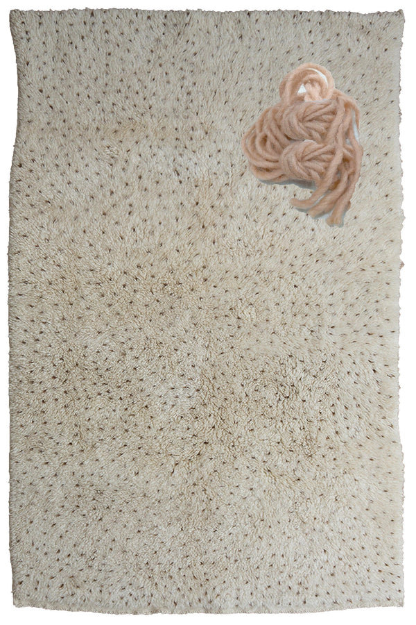 Custom Size for Cara - Beni ourain rug, Moroccan rug, White Light Brown, Free shipping
