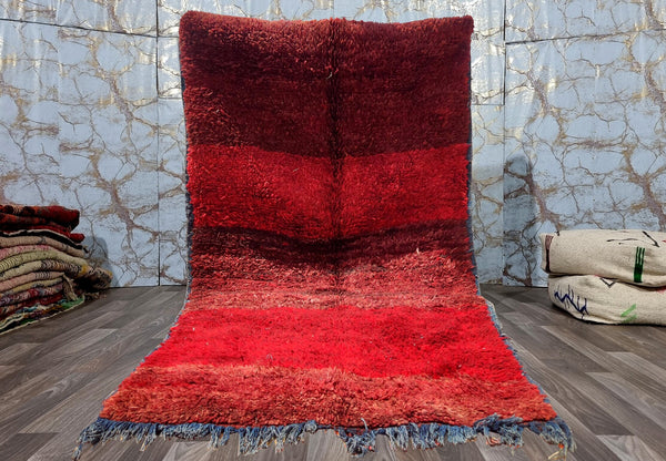 MOROCCAN rug, Beni ourain, VINTAGE rug, Boho rug, Berber Rug, Handmade rug, Bohemian Carpet-Antique Rug-teppich-Free shipping, Red pink rug